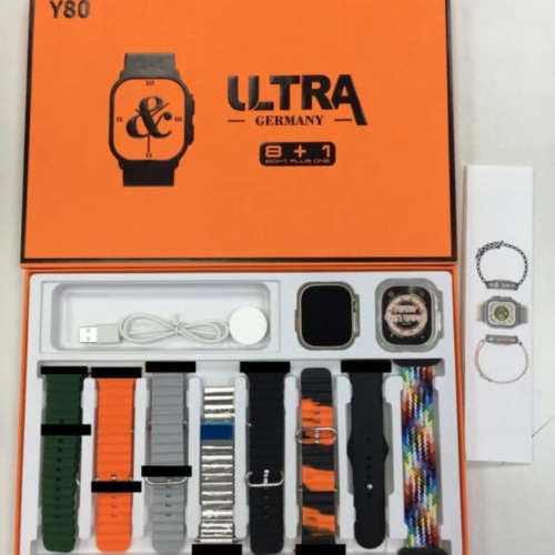 Y80 Ultra Smartwatch with 8 Strap - Image 2
