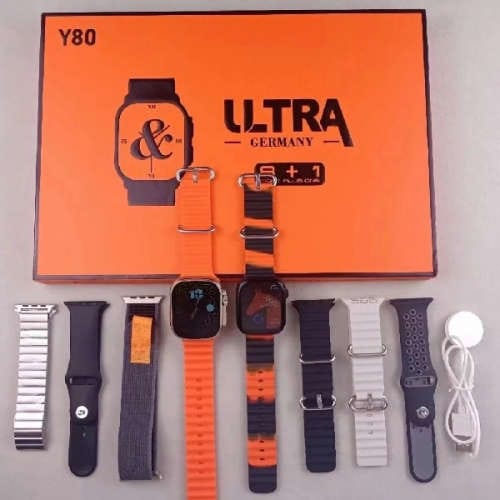 Y80 Ultra Smartwatch with 8 Strap - Image 4